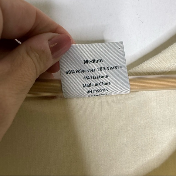 Varley Thurman Ribbed Tank Top Ivory Size Medium - Picture 4 of 6